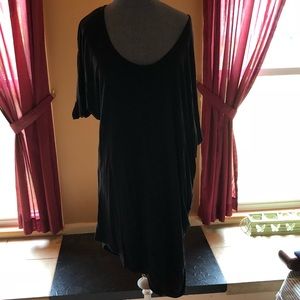 Haute Hippie Long Black Off Shoulder Tunic